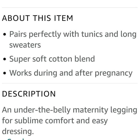 Isabel Maternity Low Rise Black Maternity Leggings - Picture 7 of 16